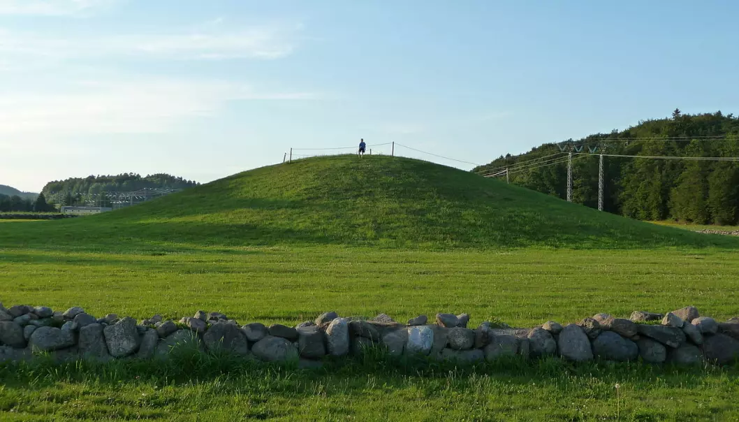 The Gokstad mound as it looks today
