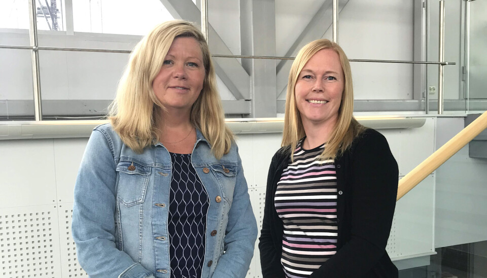 “The coronavirus pandemic motivated us to find out how we can have effective and good video meetings in the healthcare sector,” says the e-health researchers (from left) Line Silsand and Gro-Hilde Severinsen.