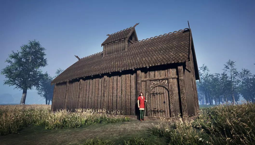 Gods like Odin and Thor could have been honoured in buildings like this. This reconstruction is modest, as the researchers want to wait until they get more information about the dating of the site.