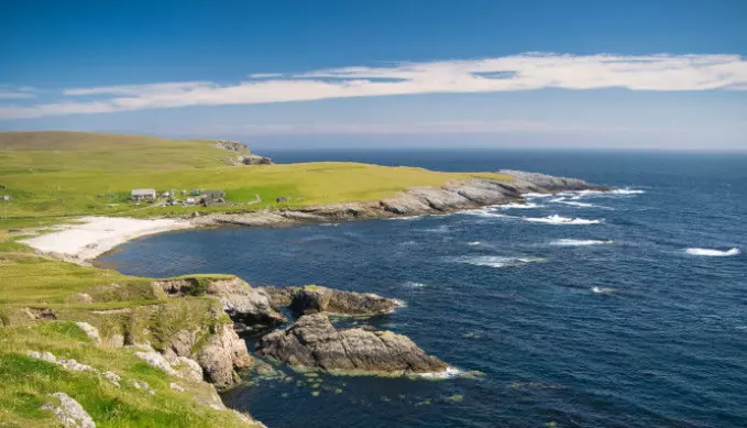 Today Shetland is a small archipelago. The Shetland land mass that existed not that long ago was much larger. Large rivers from the interior of the Shetland region spilled into the North Sea and met the glacial ice and meltwater from Norway.