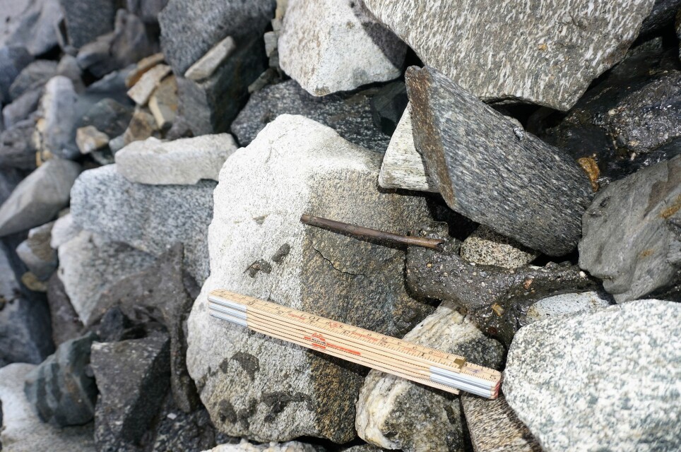 An arrow shaft that is more than 6000 years old, one of the oldest finds from Langfonne