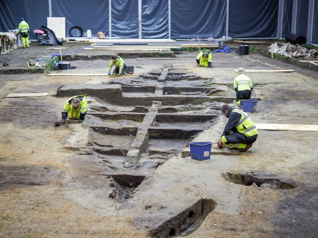 This is what the excavation site looks like when completely uncovered. This is what the excavation site looks like when completely uncovered.