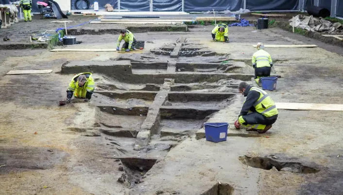 Layers of soil and turf tell the tale of a grand Viking ship burial