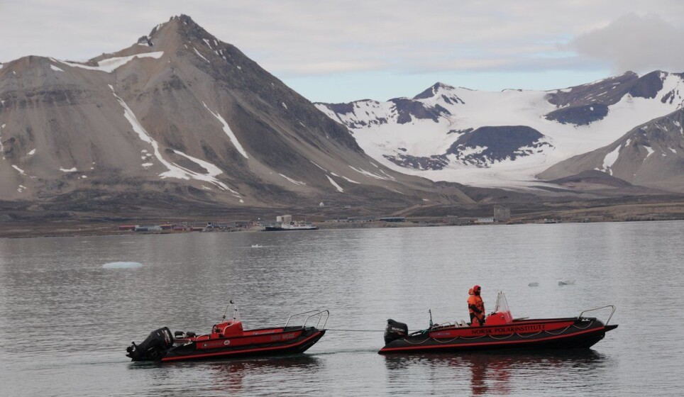 Less sea ice has opened up for marine traffic to expand operational season and area of operation. Illustration pictiure from Kongsfjorden with Ny-Ålesund in the background