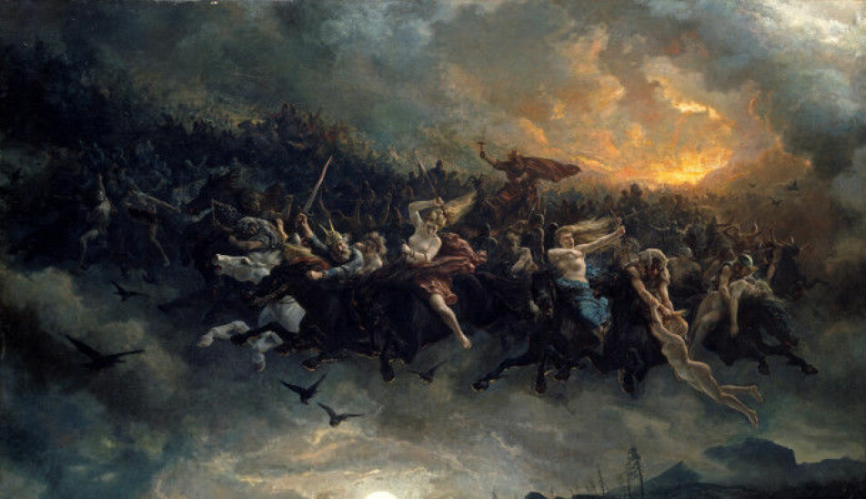 Lussi's entourage shares many similarities with Åsgårdsreia, which has inspired many artists. Åsgårdsreia, typically translated as “the Wild Hunt” was a mob of ghosts and other supernatural creatures that flew through the air in wild pursuit at Christmas time.