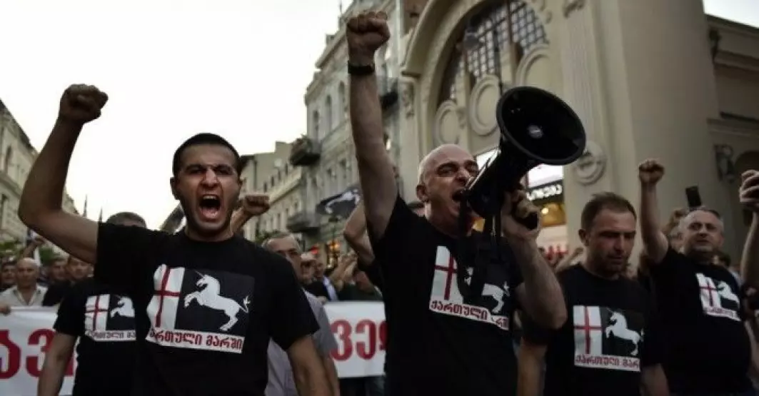 Georgian March rally in Tbilisi, Georgia, July 2017.