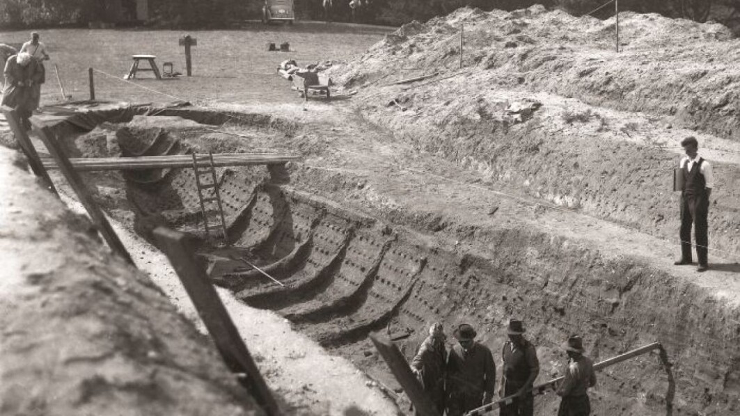 From the real excavation at Sutton Hoo. From the real excavation at Sutton Hoo.