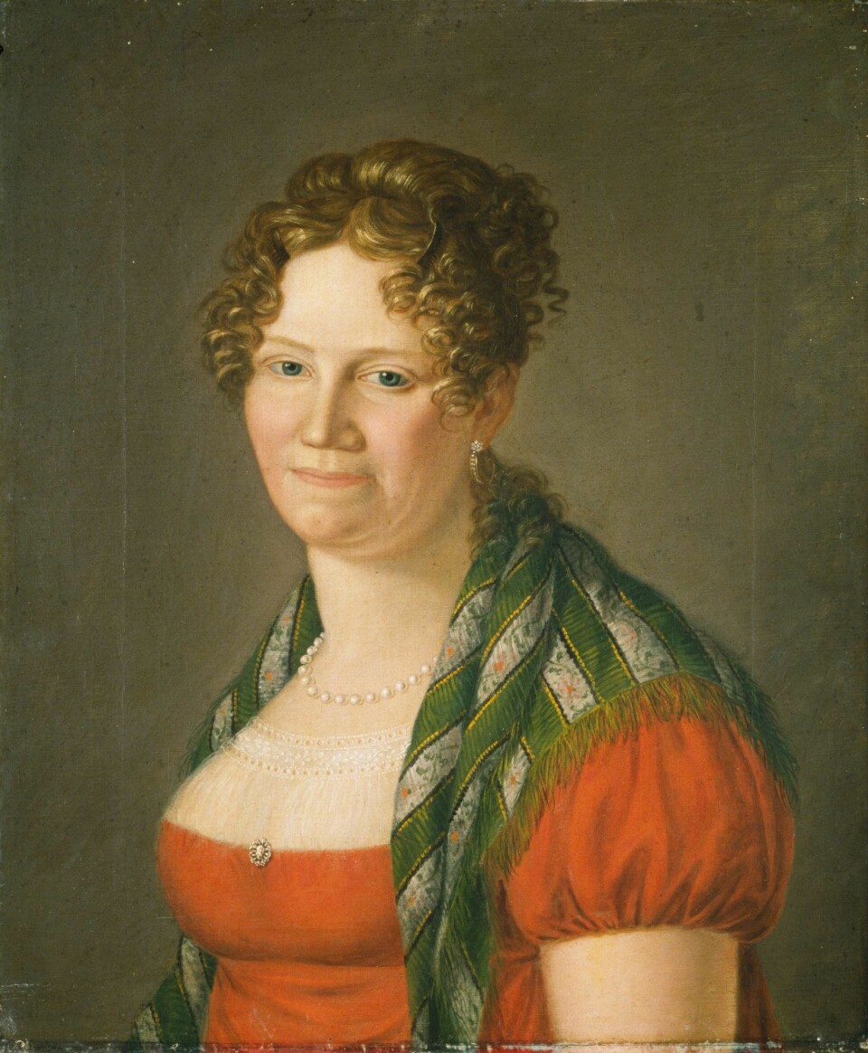 This is Gesina Ørbech Ring. She was painted by the visual artist Jacob Munch in 1825. (Photo: The National Museum of Art, Architecture and Design)