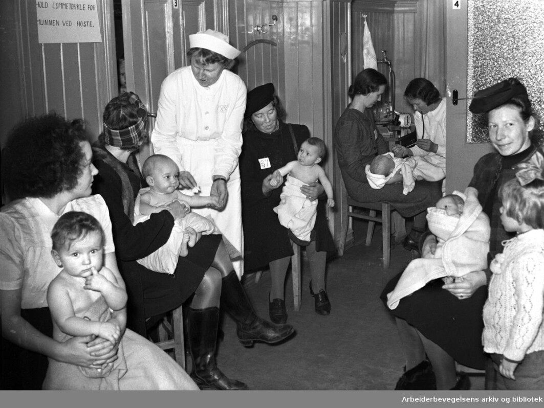 Sagene Health Care Centre in Oslo, November 1945. Sagene Health Care Centre in Oslo, November 1945.