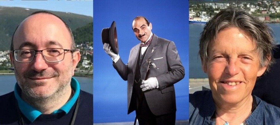 Michele Cascella and Odile Eisenstein (inset) were inspired by Agatha Christie's 'Murder on the Orient Express' when they investigated the 120 years old Grignard mystery.