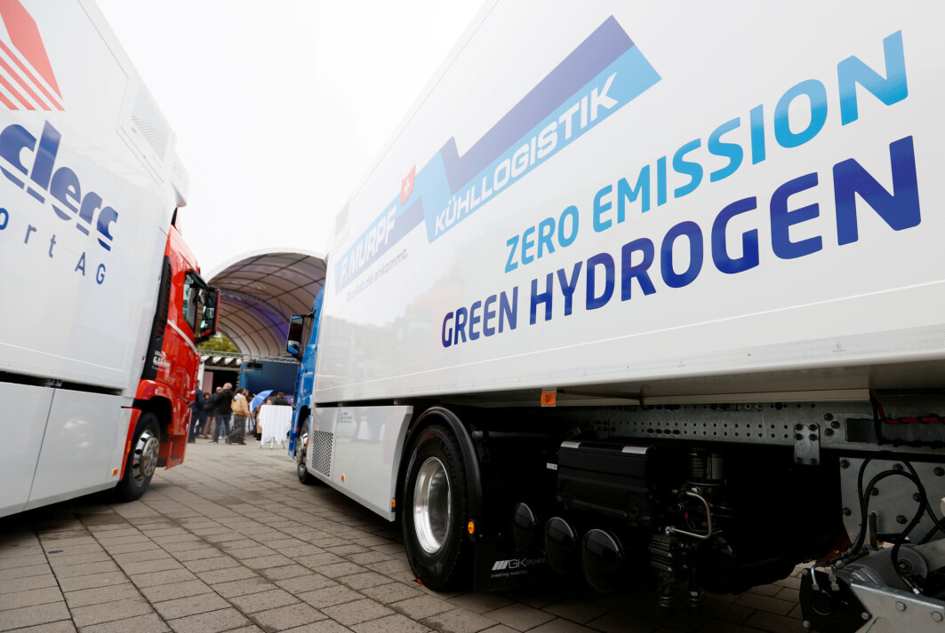 Hyundai's new hydrogen truck was unveiled in Switzerland in October 2020. Hyundai's new hydrogen truck was unveiled in Switzerland in October 2020.