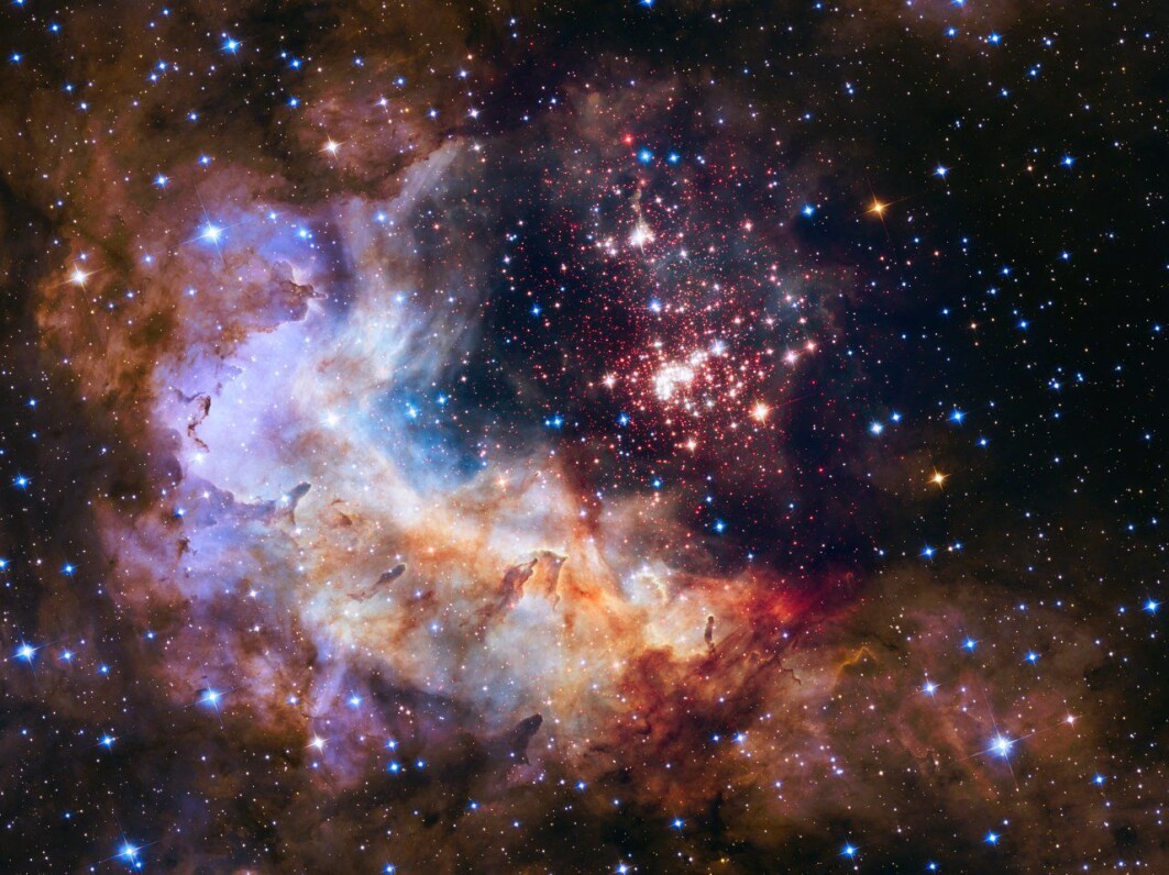 The Big Bang theory explains how the universe has evolved from an early state. Here is a beautiful view of a star cluster in the Milky Way. The Big Bang theory explains how the universe has evolved from an early state. Here is a beautiful view of a star cluster in the Milky Way.