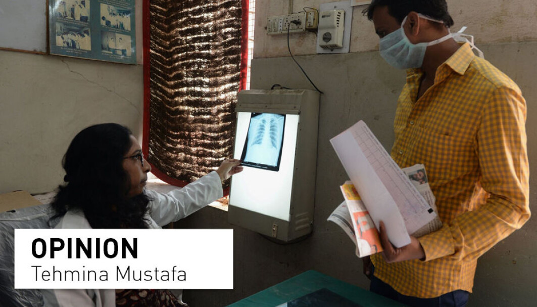 A doctor checks the chest X-ray of a patient in the tuberculosis department of the government-run Osmania General Hospital in Hyderabad. A doctor checks the chest X-ray of a patient in the tuberculosis department of the government-run Osmania General Hospital in Hyderabad.
