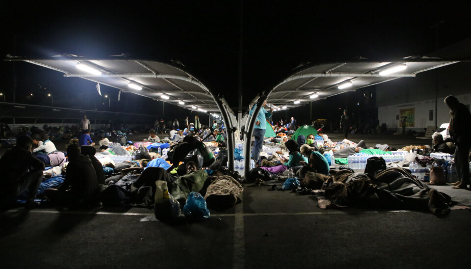 People sleeping rough after Moria camp burned down. On the night of Tuesday 8 September 2020, a large fire engulfed the Moria camp, Europe’s largest refugee camp on the island of Lesbos in Greece. More than 12,000 people became homeless as the fires destroyed both parts of the official camp and the tents in the over-spill areas surrounding the camp.
