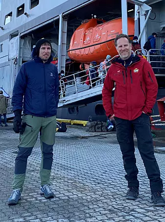 Expedition leaders Martin Ludvigsen (NTNU) and Philipp Assmy (NPI), alongside 34 other researchers, are ready for the Barents Sea.