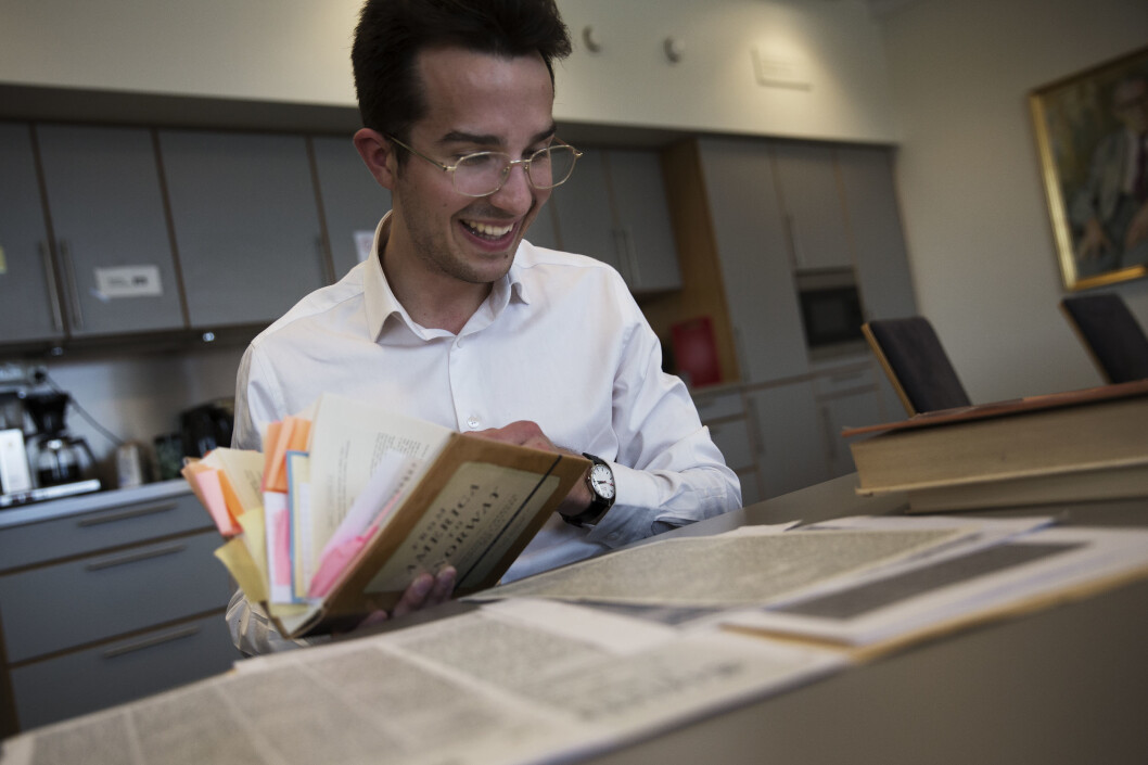 Historian Henrik Olav Mathiesen has investigated the occurrence of American letters in Norwegian newspapers in the 19th century. Historian Henrik Olav Mathiesen has investigated the occurrence of American letters in Norwegian newspapers in the 19th century.