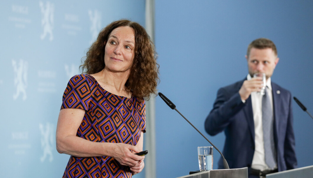 Director of the National Institute of Public Health, Camilla Stoltenberg, would not advise Norwegians to get the Johnson & Johnson vaccine that the government now want to offer on a volunteer basis. Director of the National Institute of Public Health, Camilla Stoltenberg, would not advise Norwegians to get the Johnson & Johnson vaccine that the government now want to offer on a volunteer basis.