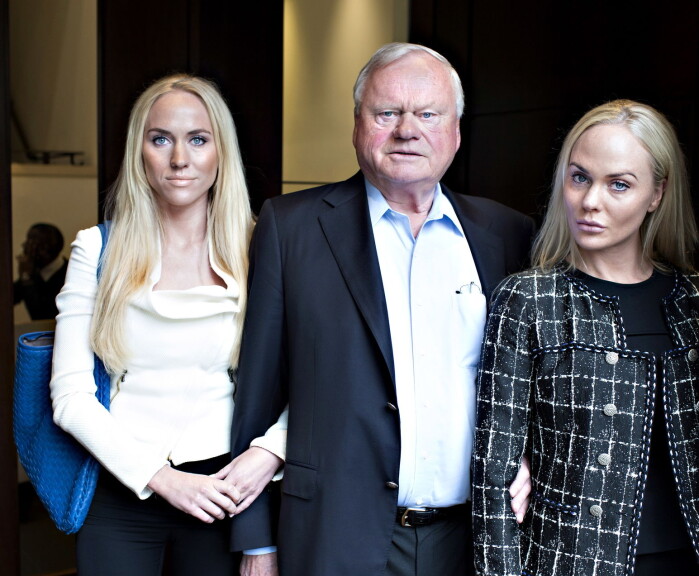 Norway's richest man, shipping magnate John Fredriksen, has an estimated net worth of 12,4 billion US dollars, according to the Norwegian newspaper Kapital. Here he is pictured with his daughters Kathrine Astrup Fredriksen (left) and Cecilie Astrup Fredriksen. Norway's richest man, shipping magnate John Fredriksen, has an estimated net worth of 12,4 billion US dollars, according to the Norwegian newspaper Kapital. Here he is pictured with his daughters Kathrine Astrup Fredriksen (left) and Cecilie Astrup Fredriksen.
