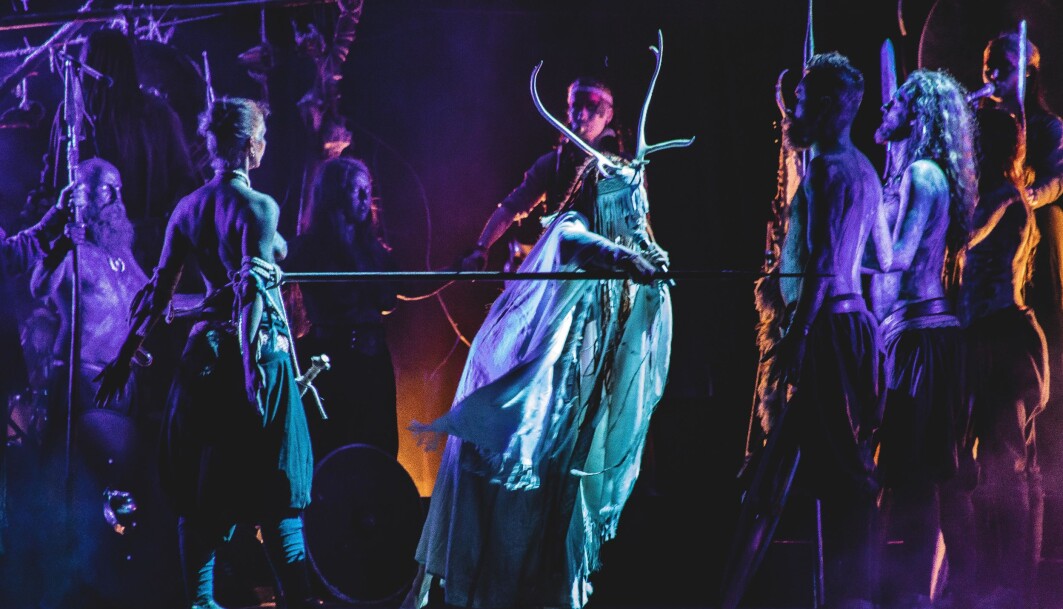 Maria Franz from <span class=" italic" data-lab-italic_desktop="italic">Heilung</span>, an experimental folk music band, performs at the Midgardsblot festival. Heilung is a german word meaning healing in English. The band states on its Youtube channel that "Heilung is Amplified History from early medieval northern Europe and should not be mistaken for a modern political or religious statement of any kind." Maria Franz from <span class=" italic" data-lab-italic_desktop="italic">Heilung</span>, an experimental folk music band, performs at the Midgardsblot festival. Heilung is a german word meaning healing in English. The band states on its Youtube channel that "Heilung is Amplified History from early medieval northern Europe and should not be mistaken for a modern political or religious statement of any kind."