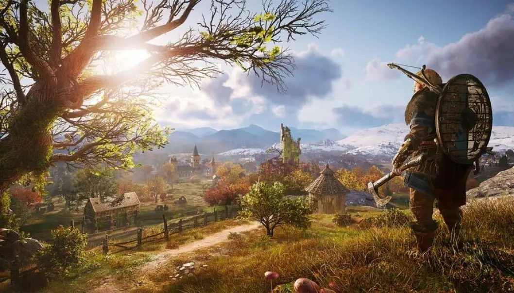 A Viking and some lovely nature. But did it really look like this? According to Skjoldli, the game mixes time periods and Norse mythology into complete fantasy, rather than attempt to create a historically accurate backdrop as has been usual in the other games in the Assassin's Creed series.