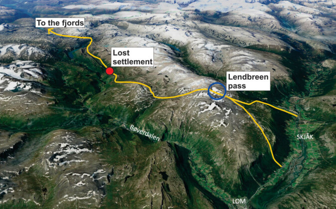 The route through the Lendbreen pass leads to the lost Viking settlement. Where will the route takes us next? The route through the Lendbreen pass leads to the lost Viking settlement. Where will the route takes us next?