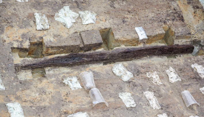 Most of the Gjellestad ship had deteriorated a long time ago, after farmers removed the mound over the grave to create farmland. But this beauty here will feature in a future exhibition of the ship, the fourth Viking ship excavated in Norway. Most of the Gjellestad ship had deteriorated a long time ago, after farmers removed the mound over the grave to create farmland. But this beauty here will feature in a future exhibition of the ship, the fourth Viking ship excavated in Norway.