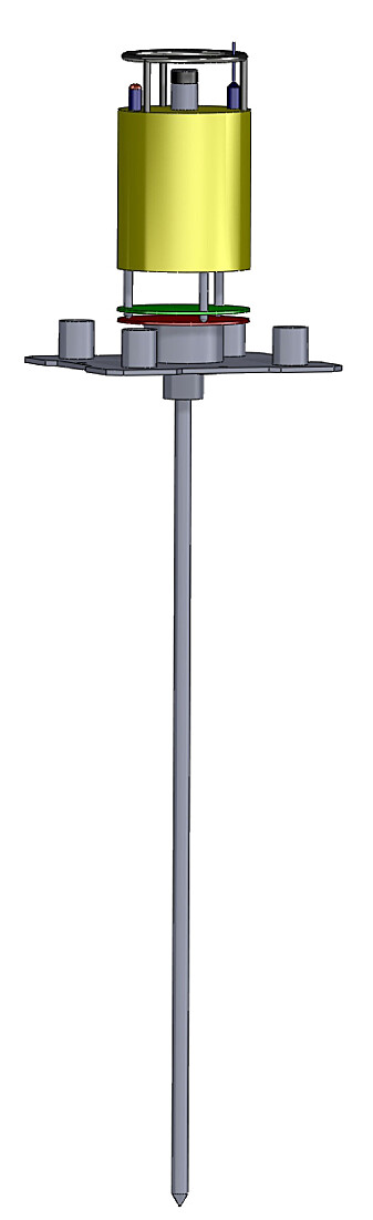 The Piezometer tool designed by the French Institute for Marine Exploration (Ifremer) and used for the offshore investigation in the Arctic. The Piezometer tool designed by the French Institute for Marine Exploration (Ifremer) and used for the offshore investigation in the Arctic.