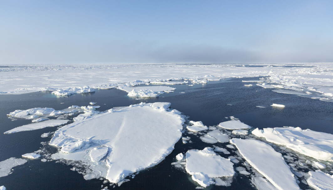 Ice floe drifting. Ice floe drifting.