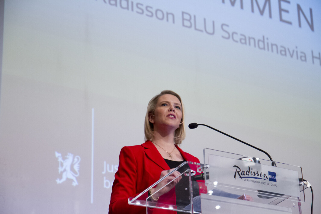 Sylvi Listhaug in 2016. Sylvi Listhaug in 2016.