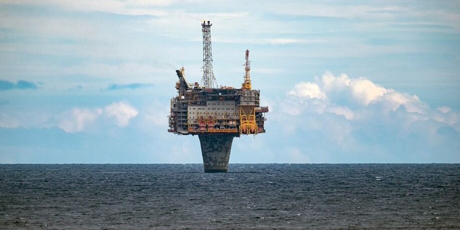 The Draugen platform on Halten Bank, in the Norwegian Sea.