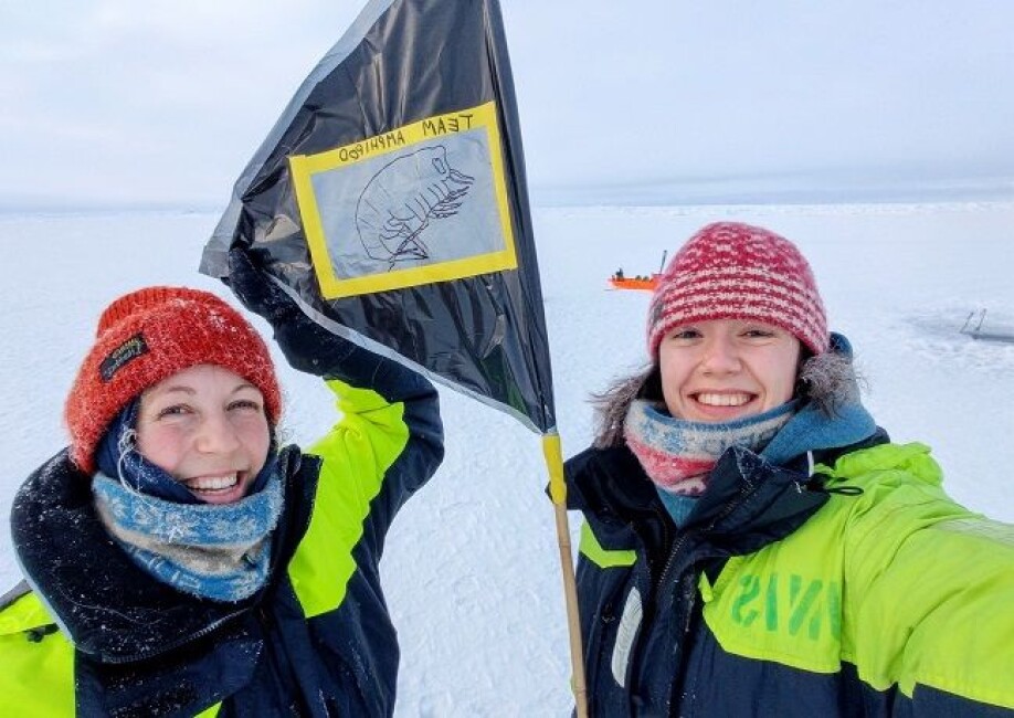 The happy amphipod team before finding out they managed to collect a grand total of zero amphipods.