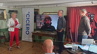Cicero director Kristin Halvorsen chaired the meeting “Tolls - a necessary evil?" Tuesday 17 August at Arendalsuka. With her were the researchers Erik Böcker from the Institute of Transport Economics (TØI), Tarje Wanvik from NORCE in Bergen and Anders Tønnesen from CICERO. Cicero director Kristin Halvorsen chaired the meeting “Tolls - a necessary evil?" Tuesday 17 August at Arendalsuka. With her were the researchers Erik Böcker from the Institute of Transport Economics (TØI), Tarje Wanvik from NORCE in Bergen and Anders Tønnesen from CICERO.