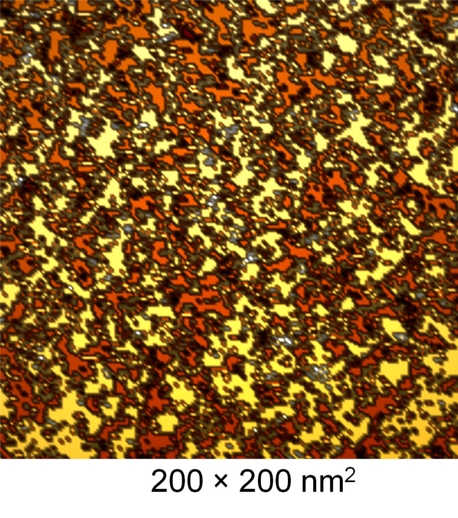 The researchers looked at the interface between the hard and soft domains using an especially powerful microscope called an atomic force microscope.
