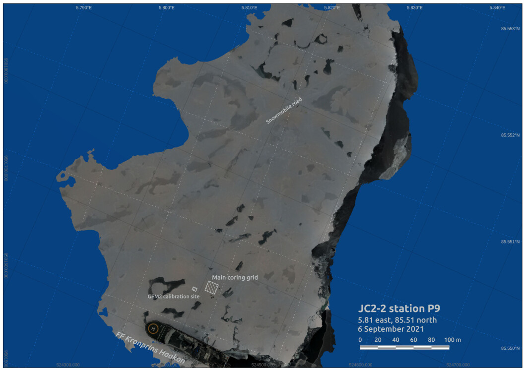 Geographically-corrected site map generated from drone photography Geographically-corrected site map generated from drone photography