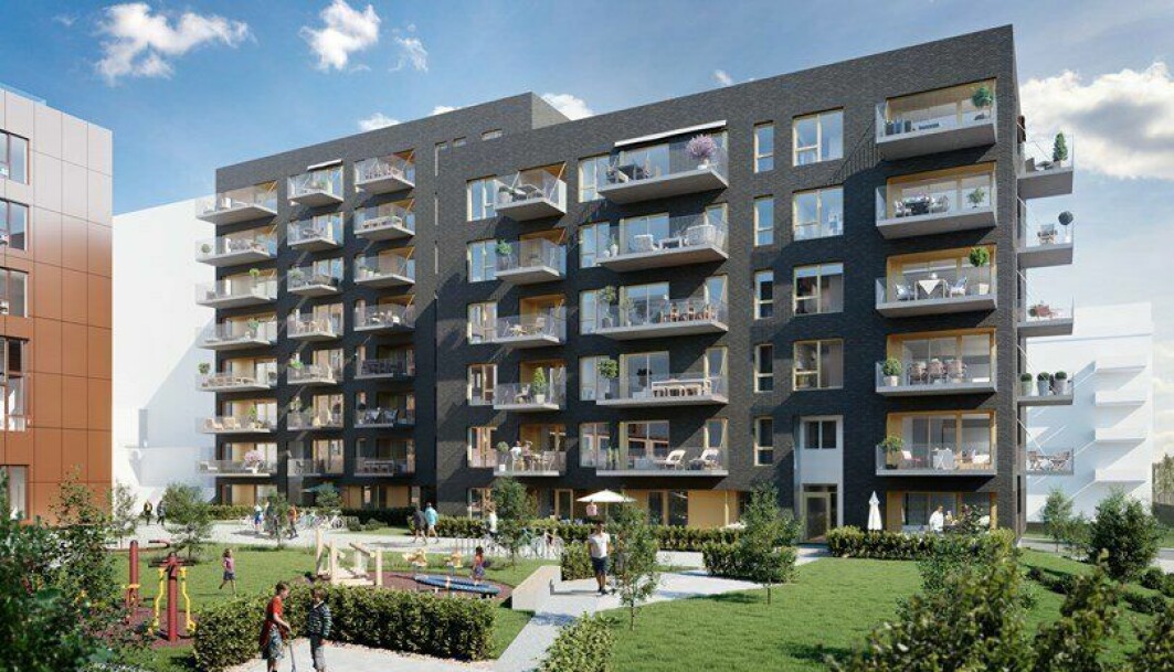 A lot of people dream of having their own home. This picture is of the Ensjø Torg project in Oslo. A lot of people dream of having their own home. This picture is of the Ensjø Torg project in Oslo.