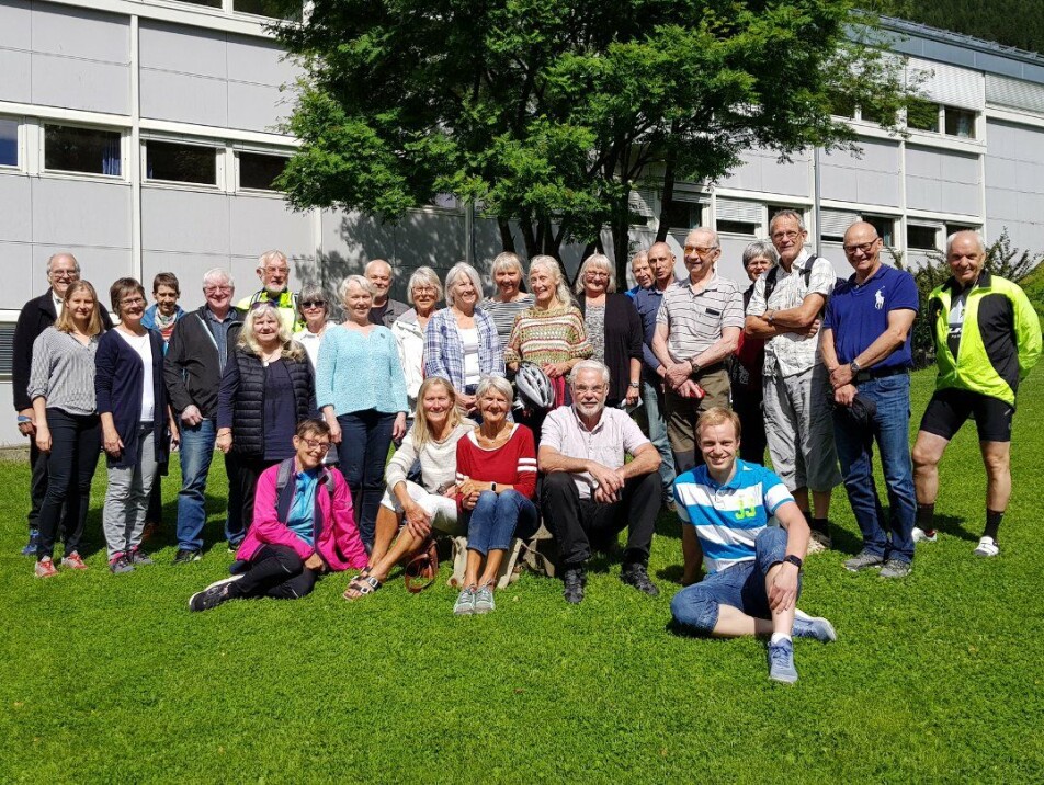 In total, 95 people participated in the study. This is some of them after a successful period of exercise.