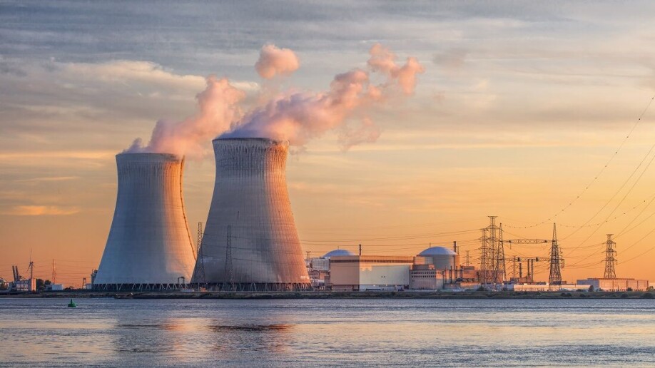 The UN Climate Panel regards nuclear power as part of the solution. Not everyone agrees. This photo is from Antwerp in Belgium.