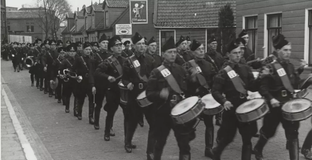 Parade of the Weerbaarheidsafdeling (WA) of the Dutch NSB.