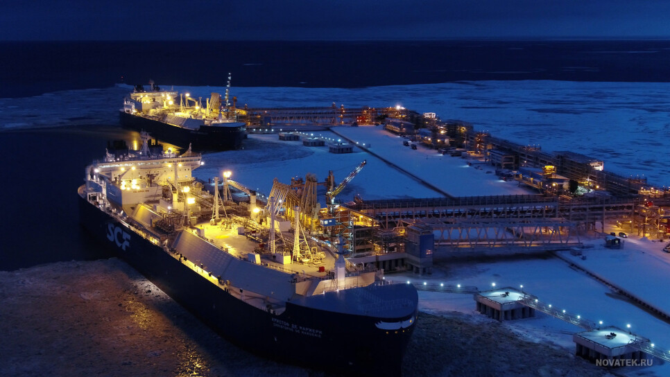 From the Yamal LNG facilities on the Yamal Peninsula in Siberia. Russia’s massive and rapid development of production facilities for Liquid Natural Gas (LNG) explain the increase in traffic. In the course of only a few years massive production facilities for LNG have been constructed, and important new oil fields have been developed. The producers are dependent on ship transport to bring the oil and gas to their destination markets. In this connection, the first icebreaker vessels for gas transport have been constructed.