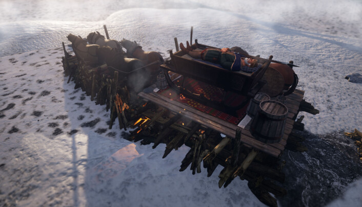 This is what it may have looked like when the Gjermundbu-warrior was sent to the afterlife a thousand and some years ago. The find contains equipment for winter riding for the horses, and so it is believed that the ceremony took place during winter. The funeral pyre must have been quite a sight. This is what it may have looked like when the Gjermundbu-warrior was sent to the afterlife a thousand and some years ago. The find contains equipment for winter riding for the horses, and so it is believed that the ceremony took place during winter. The funeral pyre must have been quite a sight.