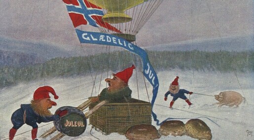 Christmas cards haven't always been cute. Rowdy, drunk Christmas gnomes were a popular motif back in the day. Christmas cards haven't always been cute. Rowdy, drunk Christmas gnomes were a popular motif back in the day.