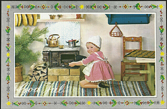 A small girl baking Christmas cookies. A small girl baking Christmas cookies.
