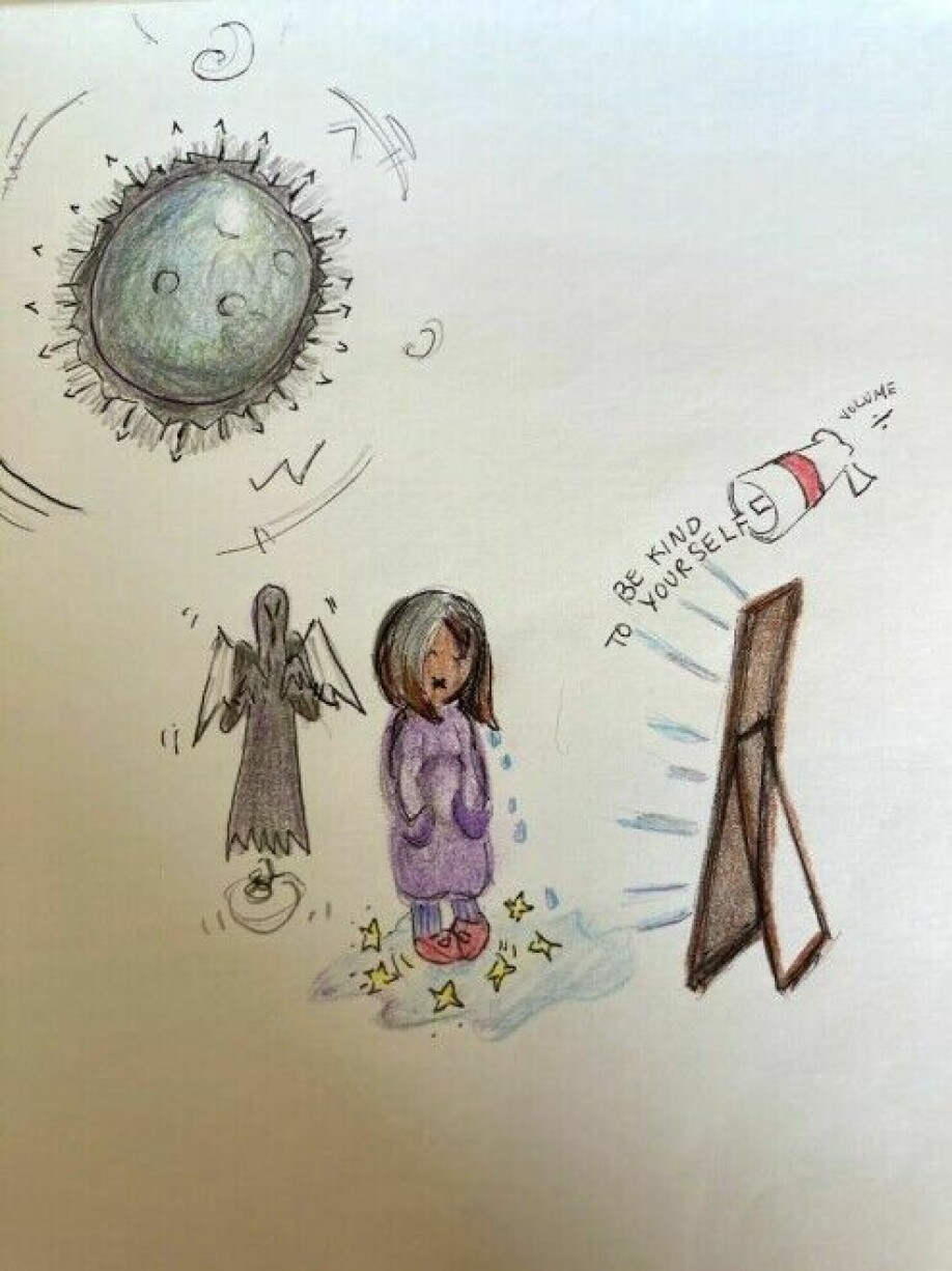 One of the patients drew this picture while going through the treatment programme.