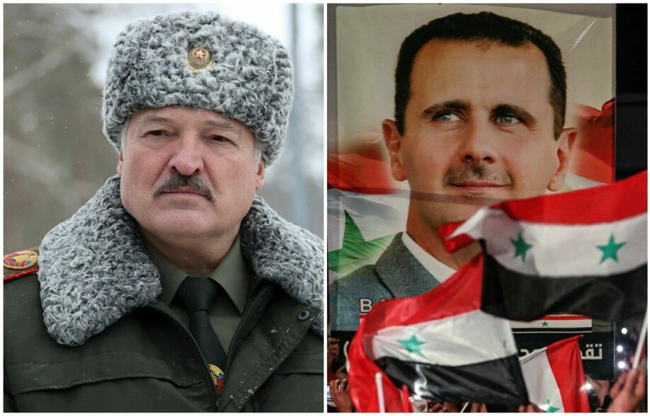 The dictators Alexander Lukashenko in Belarus and Bashar al-Assad in Syria are two of the leaders Vladimir Putin is now holding his hand over.