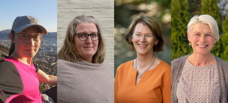 From the left, Shuang Gao, Elaine McDonagh, Lise Øvreås and Victoria Miles.