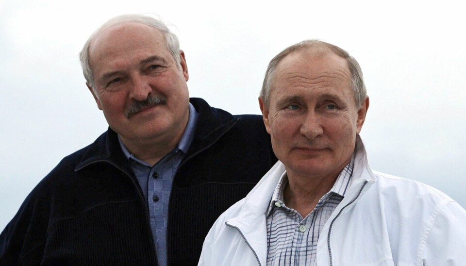 Dictator Alexander Lukashenko from Belarus on a visit to Vladimir Putin.
