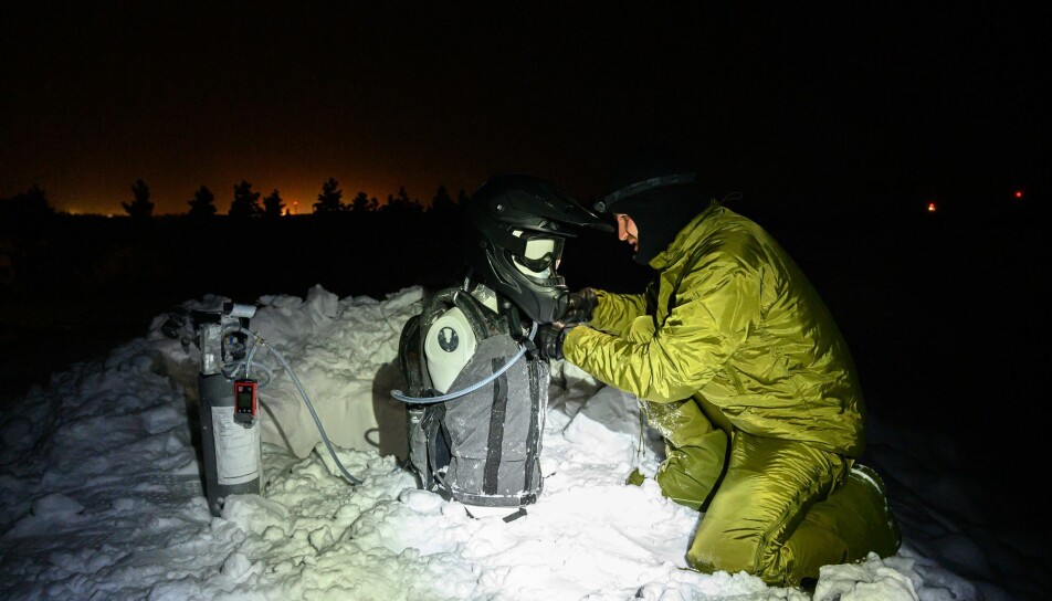 Research is conducted from early morning and into the dark of night.