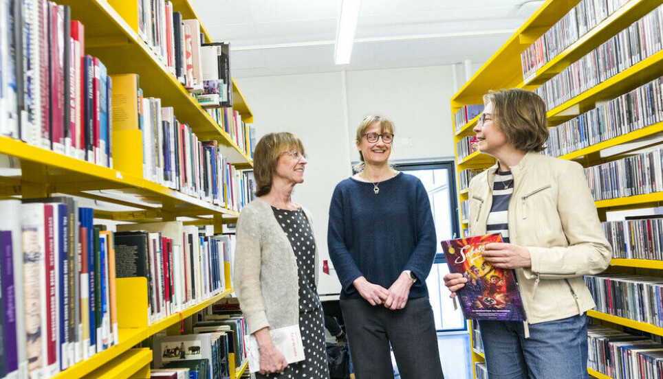 “The tools of fiction are very powerful. Seeing a representation of something you recognize, makes it more credible to you, regardless of whether it is true or not”, says Professor Unni Langås (left). Here with the other project participants from UiA, Associate Professor Siri Hempel Lindøe and Professor Siemke Böhnisch.