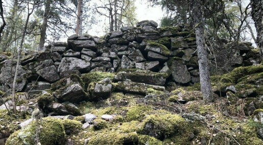 This pile of rubble is actually an ancient fort. Historians have discovered 450 of them around Norway