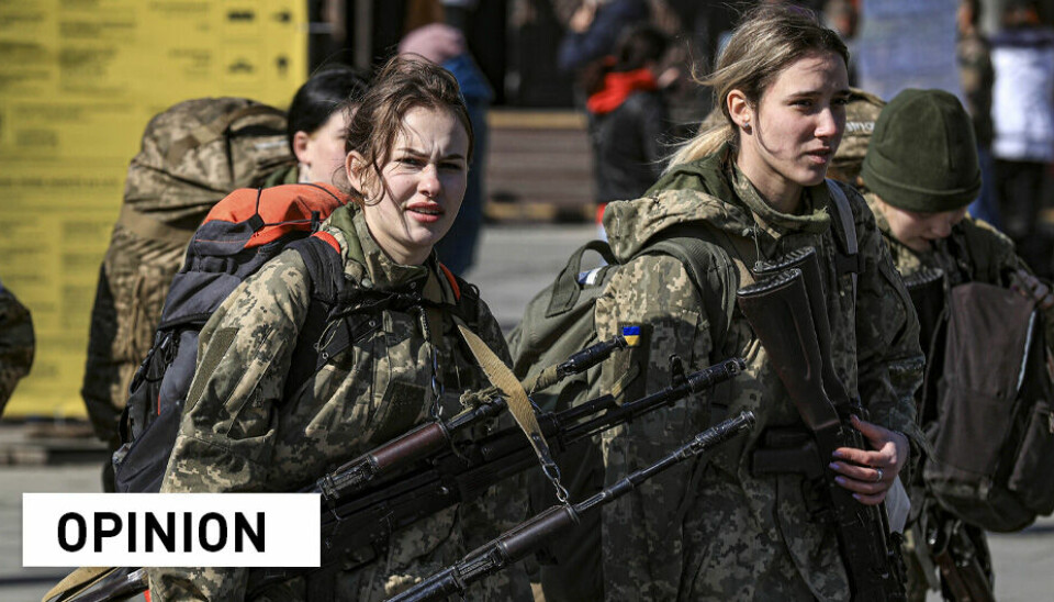 LVIV, UKRAINE - MARCH 24: Ukrainian female soldiers are seen before heading to the frontline. Despite both women’s agency and victimisation in Ukraine, women have not been visible in the peace talks so far, write researchers from PRIO, Peace Research Institute Oslo.